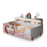 Cama Infantil Juvenil Doçura Boneca Montessori Led E Nichos