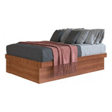 Cama Box De Casal Arizona Articulável Com Fundo Nogal -