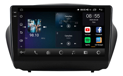 Multimidia Android Hyundai Ix35 Carplay Aikon 64gb 10p C/can