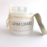 Mini Vela Aromática Perfumada Lembrancinha Capim Limão 40g