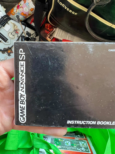 Manual Consola Nintendo Game Boy Advance Sp Original