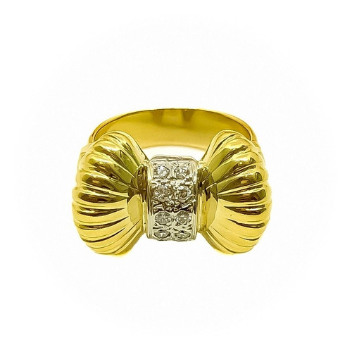 Anillo Chevalier Oro 18k Brillantes T17