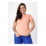 T-shirt Lisa Sem Estampa - Coral