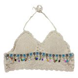 (at) Ropa De Playa De Verano, Top De Ganchillo, Bralette, Su