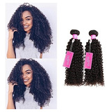 Extensiones De Cabello Rizado Natural Negro 18 