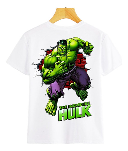 Camisetas De Hulk Para Niños Sublimada - Alta Calidad