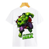 Camisetas De Hulk Para Niños Sublimada - Alta Calidad