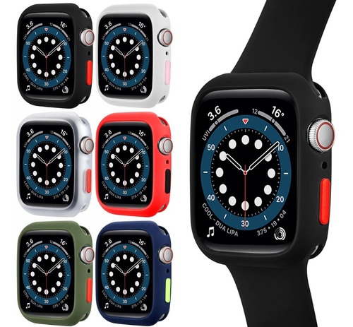 Case Funda Premium De Silicona Compatible Con Apple Watch