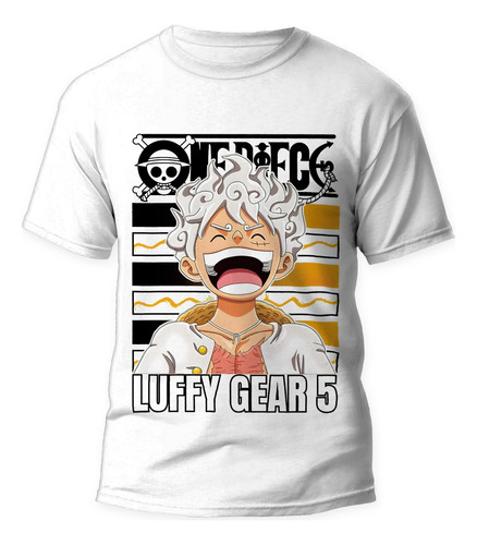 Playera Anime Manga One Piece Monkey D Luffy Gear 5 #2724