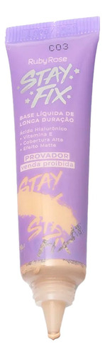 Base Líquida De Longa Duração Stay Fix Ruby Rose 25g