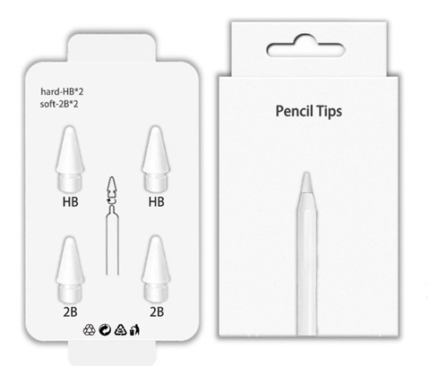 Punta Reemplazo Para Apple Pencil Hb 2b Kit 4 Unidades