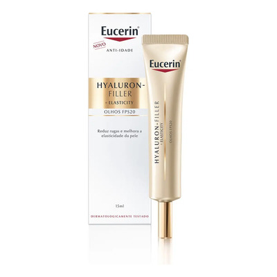 EUCERIN Creme de Olhos Anti-idade Firmador FPS 20 15ml, Elasticity, Hyaluron-Filler, Ácido Hialurônico, Antirrugas | Parcelamento sem juros