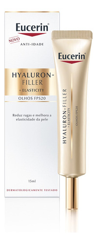 Creme Antirrugas Para Área Dos Olhos Hyaluron-filler Elasticity Fps 20 15ml Eucerin