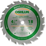 Oshlun Sbw-045018 4-1 / 2 Pulgadas 18 Tooth Atb Corte Rápido