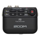 Zoom F2 Grabador De Campo Portatil Con Mic Lavalier Palermo Color Negro