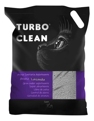 Arena Sanitaria Turbo Clean Aglutinante Lavanda 4kg