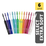 Kit: Escova Select Extra Soft (tepe) - 6 Unidades