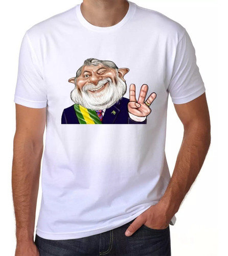 Camisa Camiseta Caricatura Lula Presidente Pt 13 Politica