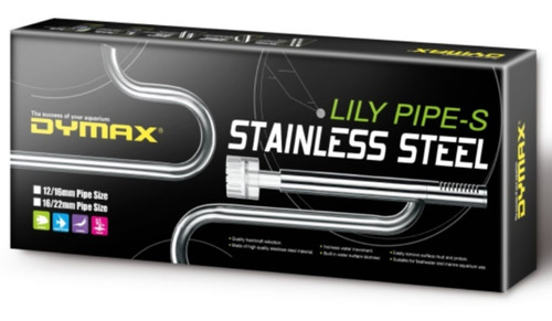 Dymax Lily Pipe-s 16/22mm Acero Complemento Skimmer Botellòn