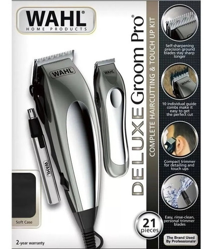 Wahl Kit Completo Deluxe Groom 110 Ou 220 + 2 Anos De Garant