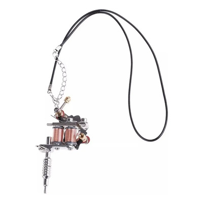 Collar Mini Maquina Tatuadora Tatuajes Regalo | Meses sin interés