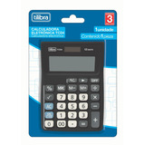 Calculadora Tilibra Tc04 Grande Preta 12 Dígitos Bolso