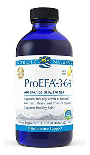 Aceite De Pescado Omega-3-6-9 Nordic Naturals Proefa, Sabor 
