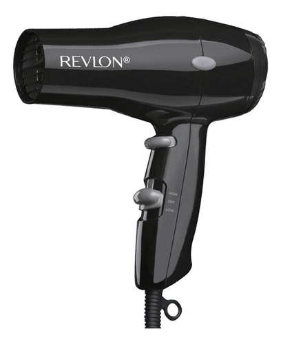 Secador De Pelo Compacta Ionico Negro Revlon 1875 Watts