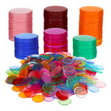 500 Fichas De Bingo De Plástico Con Marcadores Redondos Y Ac