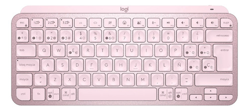 Logitech Mx Keys Mini, Teclado Inalambrico Recargable Rosado