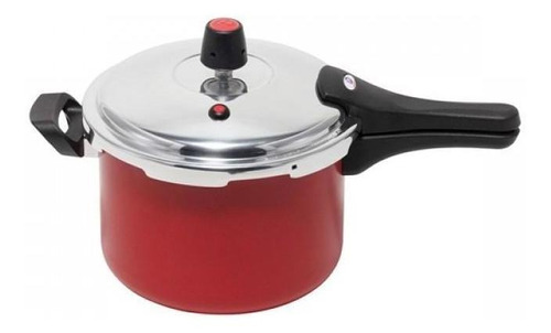 Panela Pressão 4,5l Antiaderente Vermelho Rouge