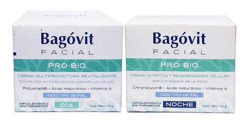 Combo Bagovit Pro Bio Crema De Día Y De Noche