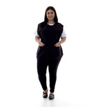 Plus Size Conjunto Legging Camiseta E Bata Limpeza Babá