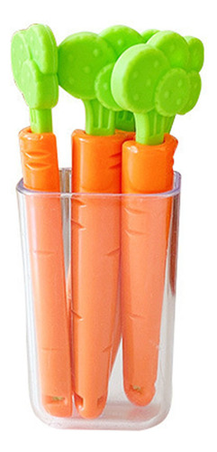 Abrazaderas De Plástico Con Forma De Zanahoria Para Nevera,