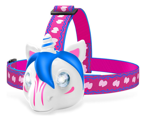 Linterna Frontal  Led De Unicornio Para Niños, Juguetes Al A