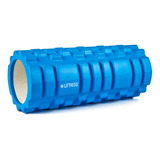 Rolo Liberação Miofascial Foam Roller Massagem Azul 30cm