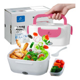 Lonchera Electrica Portatil Calienta Alimentos Termica Hog14 Color Rosa