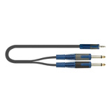 Cable De 5m Quiklok Rksa140-5 De 1 Trs Miniplug A 2 Plug Ts