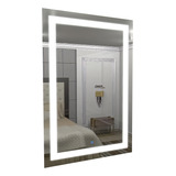 Espelho Decorativo Led 90x70 Botão Touch Banheiro Decoração