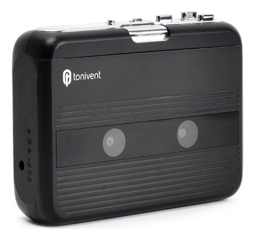 Mini Cassette Player Fita Gravação Rádio Fm Com 3.5mm Preto