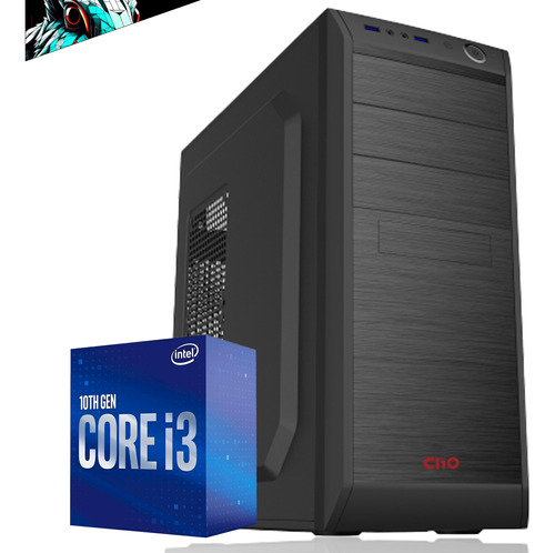 Pc Oficina: Intel Core I3 10100 H510 8gb 240gb Wifi