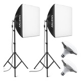 Kit De Iluminación Raleno Softbox, Lámpara De Fotografía Sof