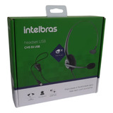 Fone De Ouvido Headset Chs55 Intelbras Conexão Usb