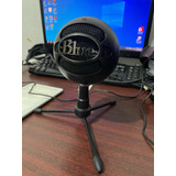 Micrófono Usb Blue Snowball Ice Condensador Color Negro