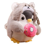 Juguete Peluche Pingüino Almohada Suave Lindo Llavero Perro