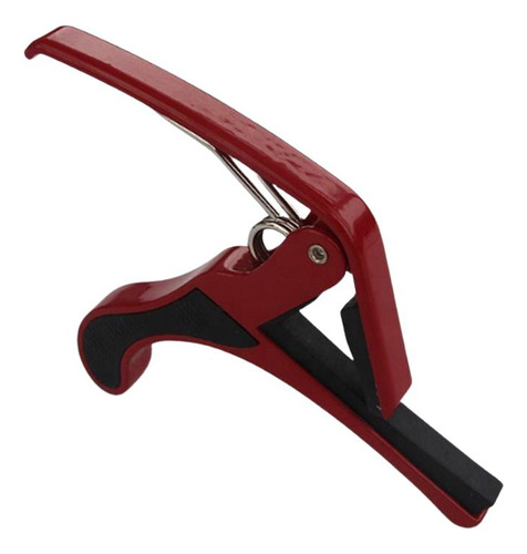 Capo Para Guitarra Eléctrica Y Acústica Metalica Rojo