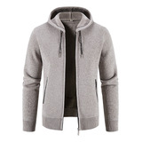 Chaqueta Polar Con Cuello Alto De Invierno De Moda Para Homb