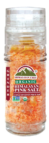 Himalayan Chef Molinillo De Vidrio Recargable De Sal Rosa De