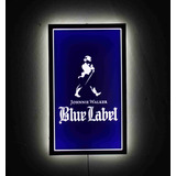 Cartel Luminoso Led Whisky Johnnie Walker Blue Label  Bar
