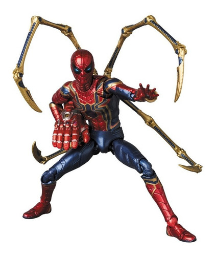 Figura - Iron Spider Endgame Version Mafex Auténtico Avenger